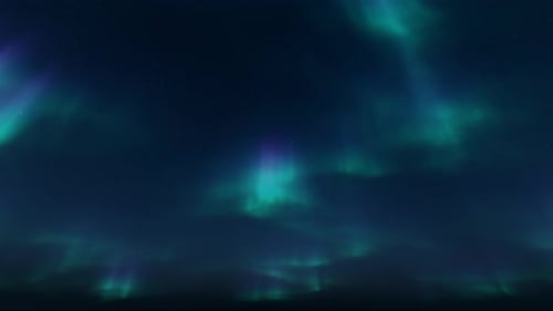 Dynamic Northern Lights Aurora Borealis Loop Background