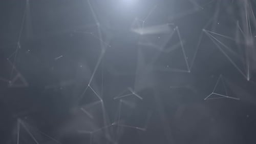 Animated Geometric Network Connection Background