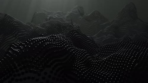 Dark sphere waves background