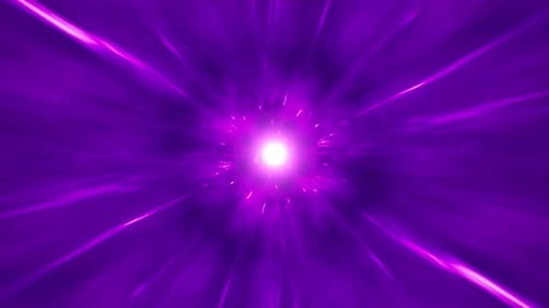 Abstract Glowing Purple Light Tunnel Animation