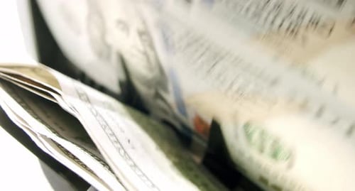 Máquina de conteo de divisas para contar billetes en dólares