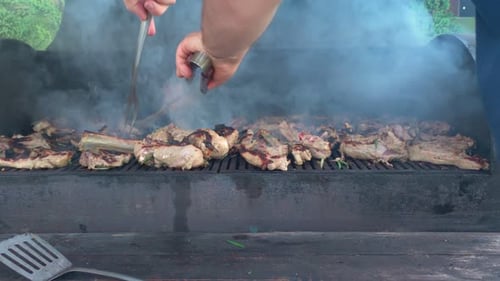 Outdoors Grill Cooking