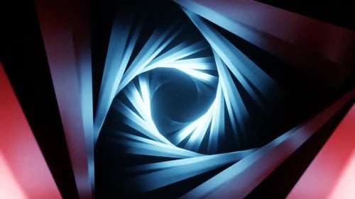 Beautiful Sci-fi Blue Tunnel