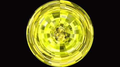 Abstract High Tech Hud Yellow Color Background Motion Video