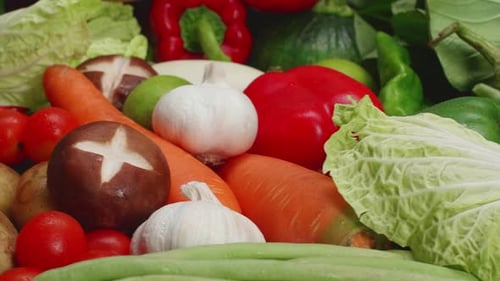 Colorful Assortment of Fresh Vegetables and Produce