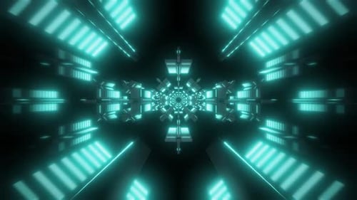 4K Colored Futuristic Neon Tunnels Pack