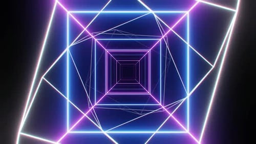 Neon Light VJ Loop Background