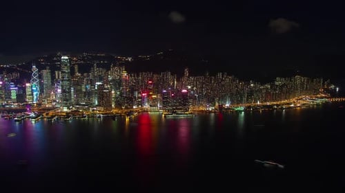Stadtbild Moderne Hong Kong City Gebäude an der Küste