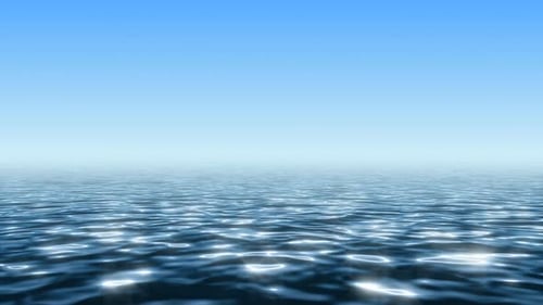 Endless Ocean under Clean Blue Sky