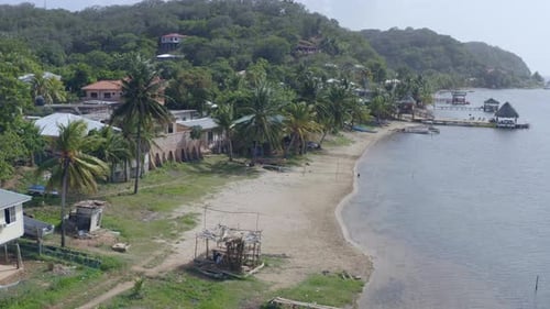 Aerial View of Roatan Island