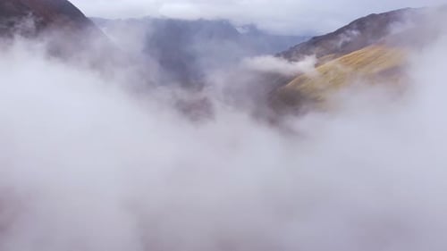 View Of The Valley From Above The Clouds