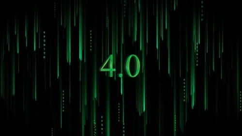 Digitaler Cyber-Hintergrund 4.0