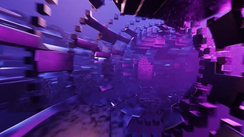 3d render sin fisuras bucle abstracto túnel espacio