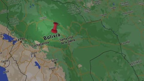 Bolivia en el mapa 4K