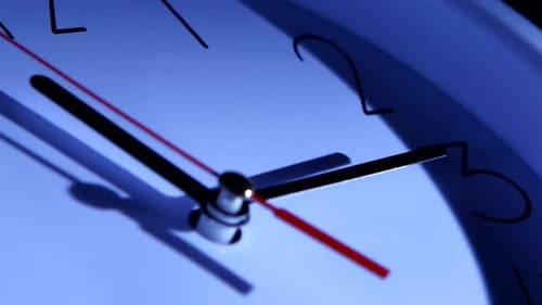 An Image of a Clock at Twelve. Close Up