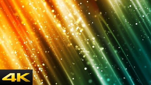 Abstract Light Rays and Glittering Particles Background