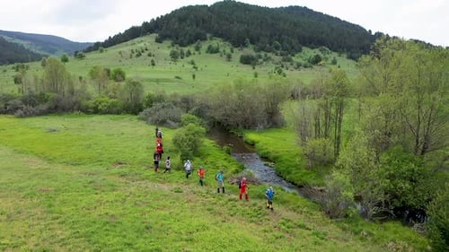 Trekking Par La Crique En Vue Aérienne 2