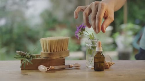 Spa and Beauty Still Life with Lavender