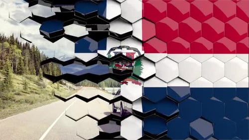 Geometric Hexagon Tile Reveal Transition