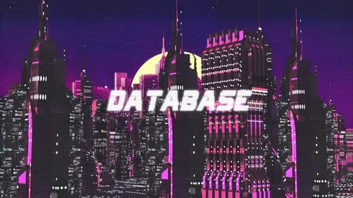 Cybercity-Hintergrund-Datenbank