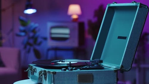 Vinyl Record Closeup