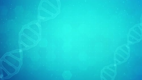 Animated DNA Helix Science Technology Medical Background Loop