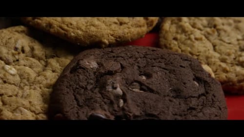 Assorted Cookies Rotating in Close-Up Shot