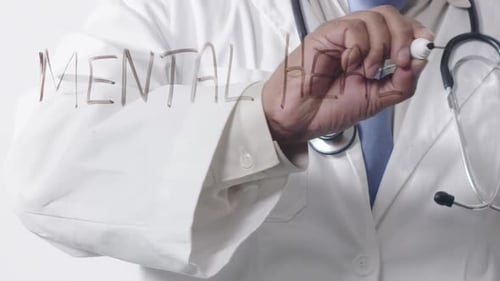 Healthcare Professional Writes Mental Health Message