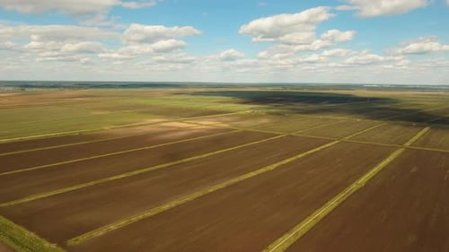 Aerial View of Farmland.