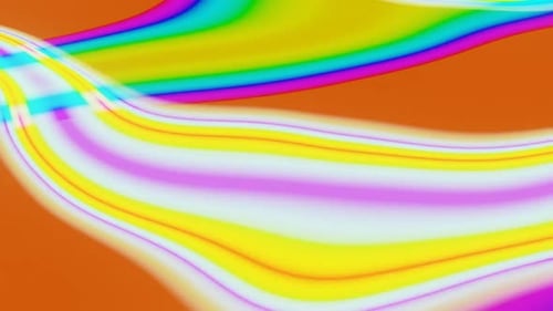 Abstract Fluid Rainbow Glitch Waves Background