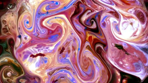 Abstract Colorful Paint Liquid Artistic Movement 90