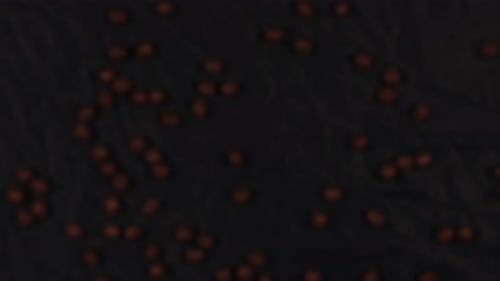 Chocolate Balls Fall in Slow Motion on Dark Background