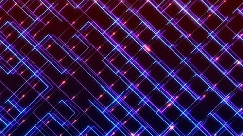 Neonlinien und Punkte