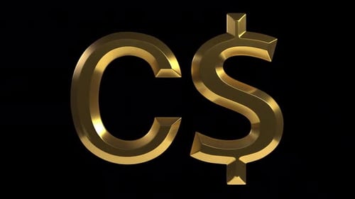 CAD Canadian Dollar Sign