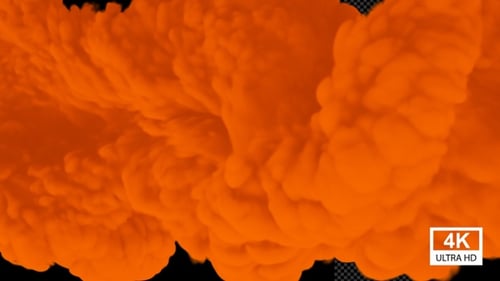 Smoke Burst 4K de couleur orange