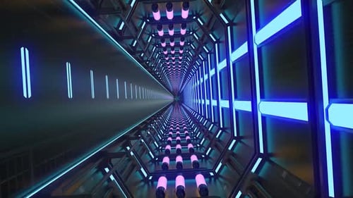 Colorize Sci-Fi Tunnel Loop
