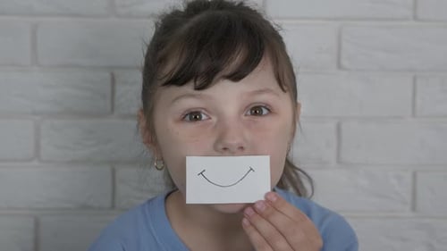 Child with Smiling Emoticon