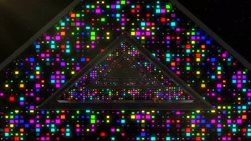 Triangle Colorful Tunnel