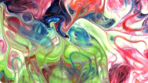 Movimiento artístico líquido pintura colorida abstracta