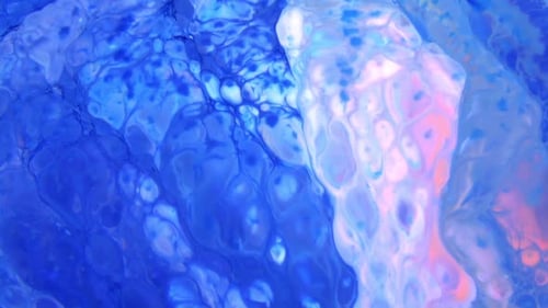 Abstract Fluid Swirl of Blue and White Hues