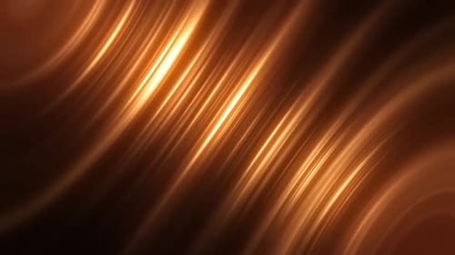 Abstract Glowing Golden Lines Motion Background Loop