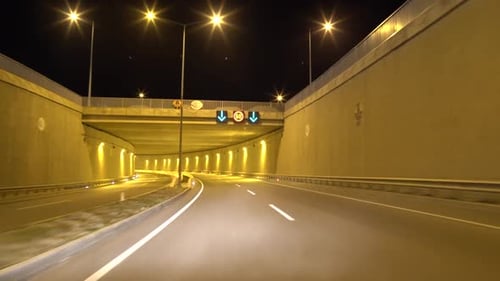 Driving In Tunnel
