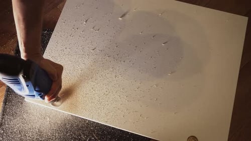 Power Tool Cutting Wood