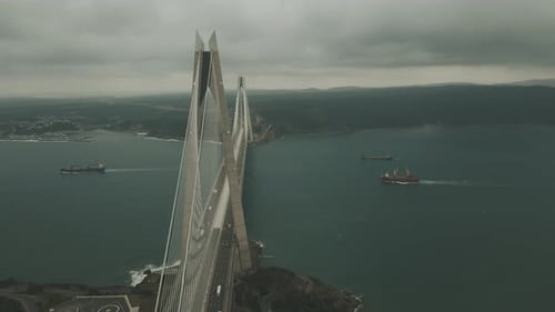 turkey istanbul yavuz sultan selim bridge hill view