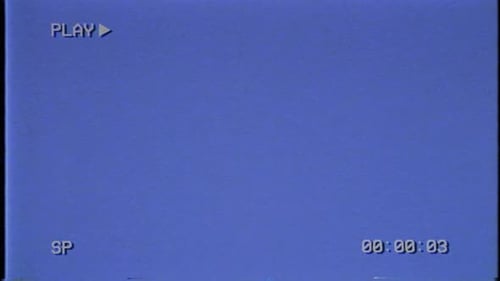 VHS HUD Blue light on the CRT