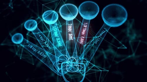 Measuring Spoons Hologram Close Up Hd