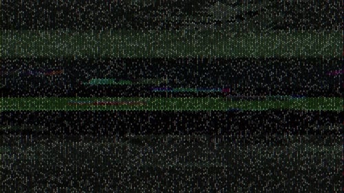 Superposición de ruido analógico, falla, distorsión analógica