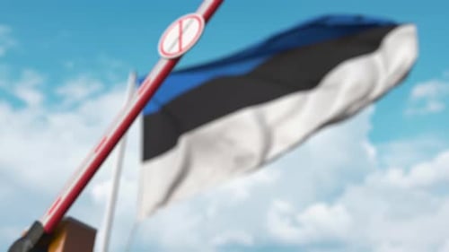 Estonia Border Barrier Preventing Coronavirus Entry