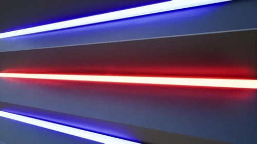Dynamic Neon Light Tunnel Abstract Background Animation
