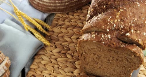 Rustic Bread Loafs Fresh From the Oven